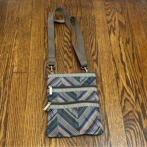 Lesportsac Gray and Multicolor Crossbody Bag